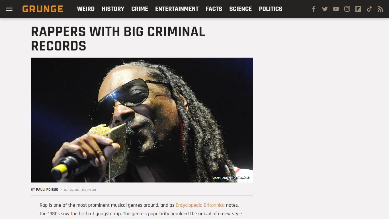 Rappers With Big Criminal Records - Grunge.com