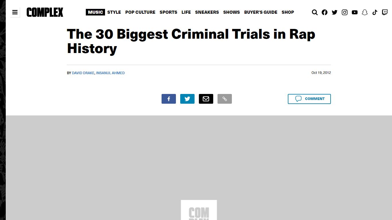 The 30 Biggest Criminal Trials in Rap History | Complex